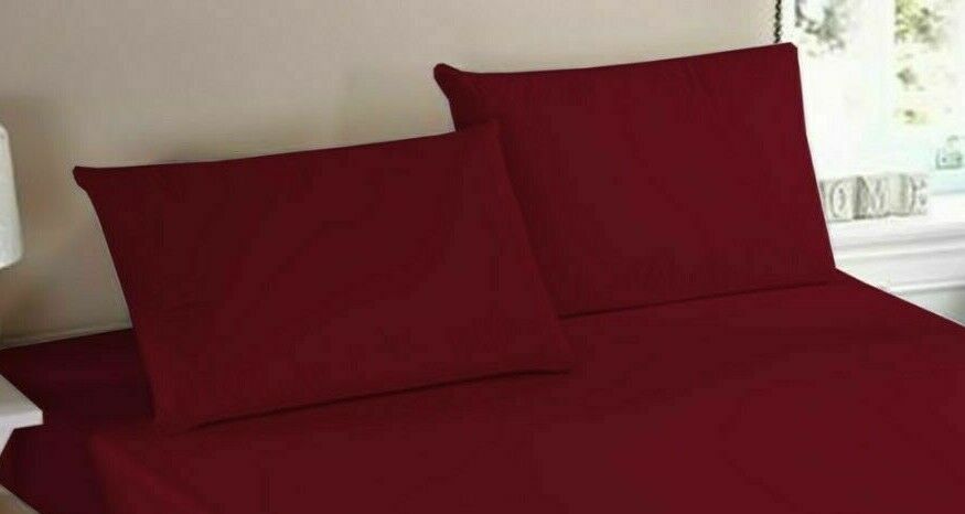 2X PILLOW CASE LUXURY CASES POLY COTTON HOUSEWIFE PAIR PACK BEDROOM PILLOW COVER