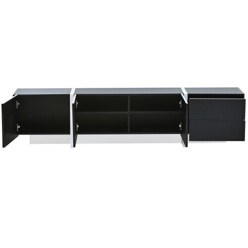 TV Stand Cabinet Unit Modern High Gloss 190cm with 3 doors and 2 drawers HT