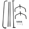 3 4 5 6 FT Heavy Duty Clothes Garment Rail Home Shop Hanging Display Rack Stand