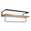 2X Wood Floating Wall Mounted Hanging Rack Display Rustic Shelf Storage Shelves