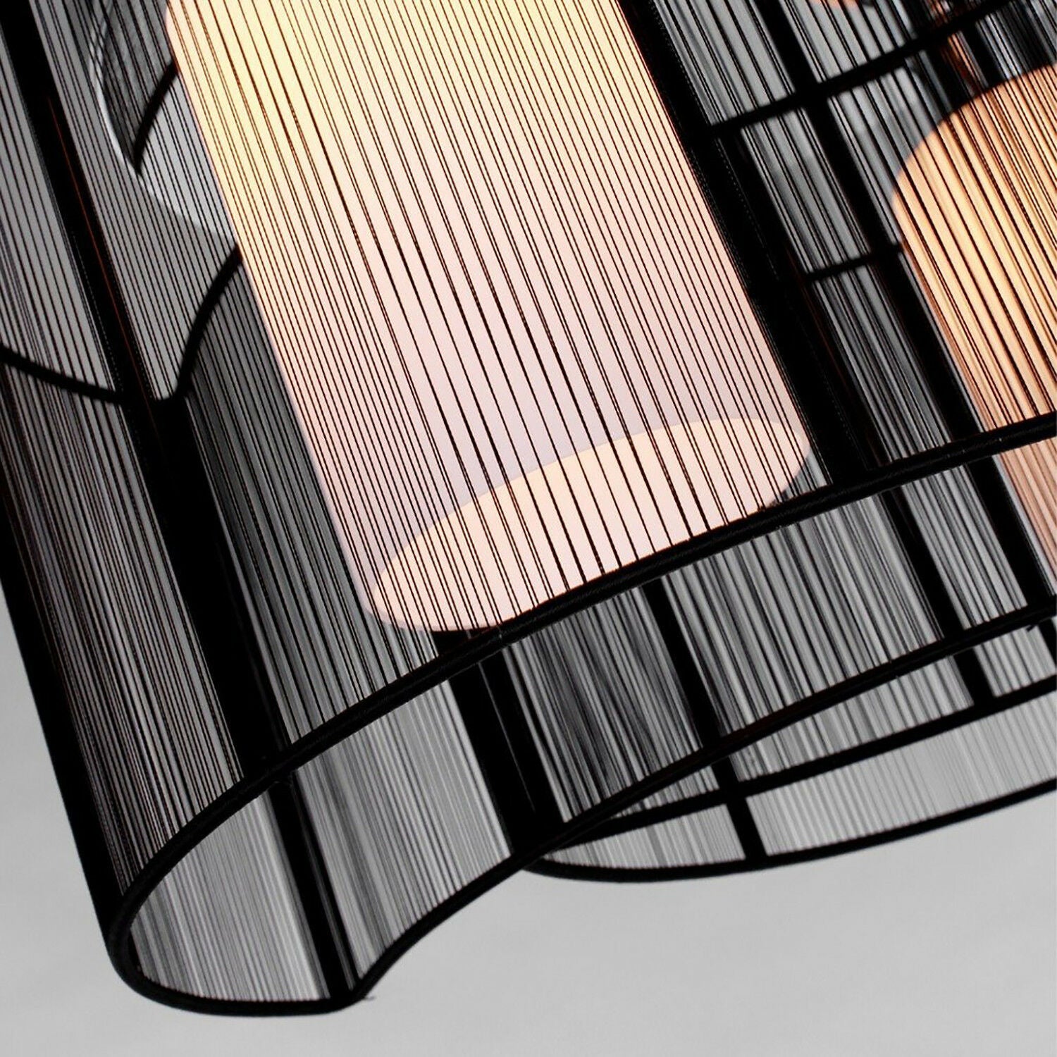 Chrome Fabric Chandelier Flush Mount Ceiling Lamp Light