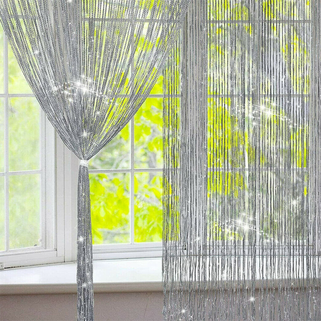 Bead String Curtain Panel Patio Door Fly Screen Room Divider