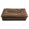 Nostalgic 3 Tier Shelf Wall Hanging Shelves Natural Rope Wooden Floating Shelves