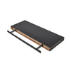 Black 3 x Floating Wall Shelf Wooden Shelves Wall Storage 80cm -