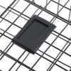Simple Style Wire Magazine Newspaper Basket Wall Mounted Post Storage Rack Black