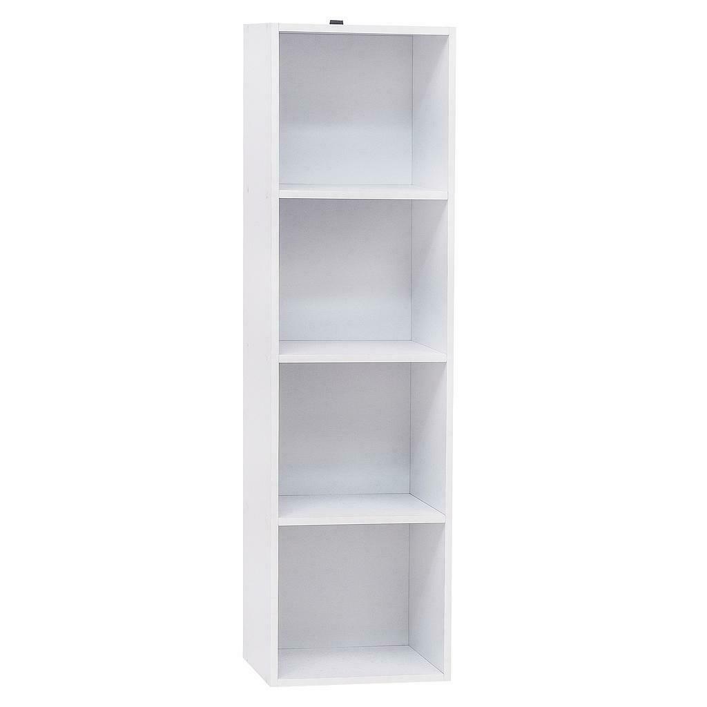 3/4 Cube Bookcase Shelving Unit Storage Book Shelf Wooden for Living Room