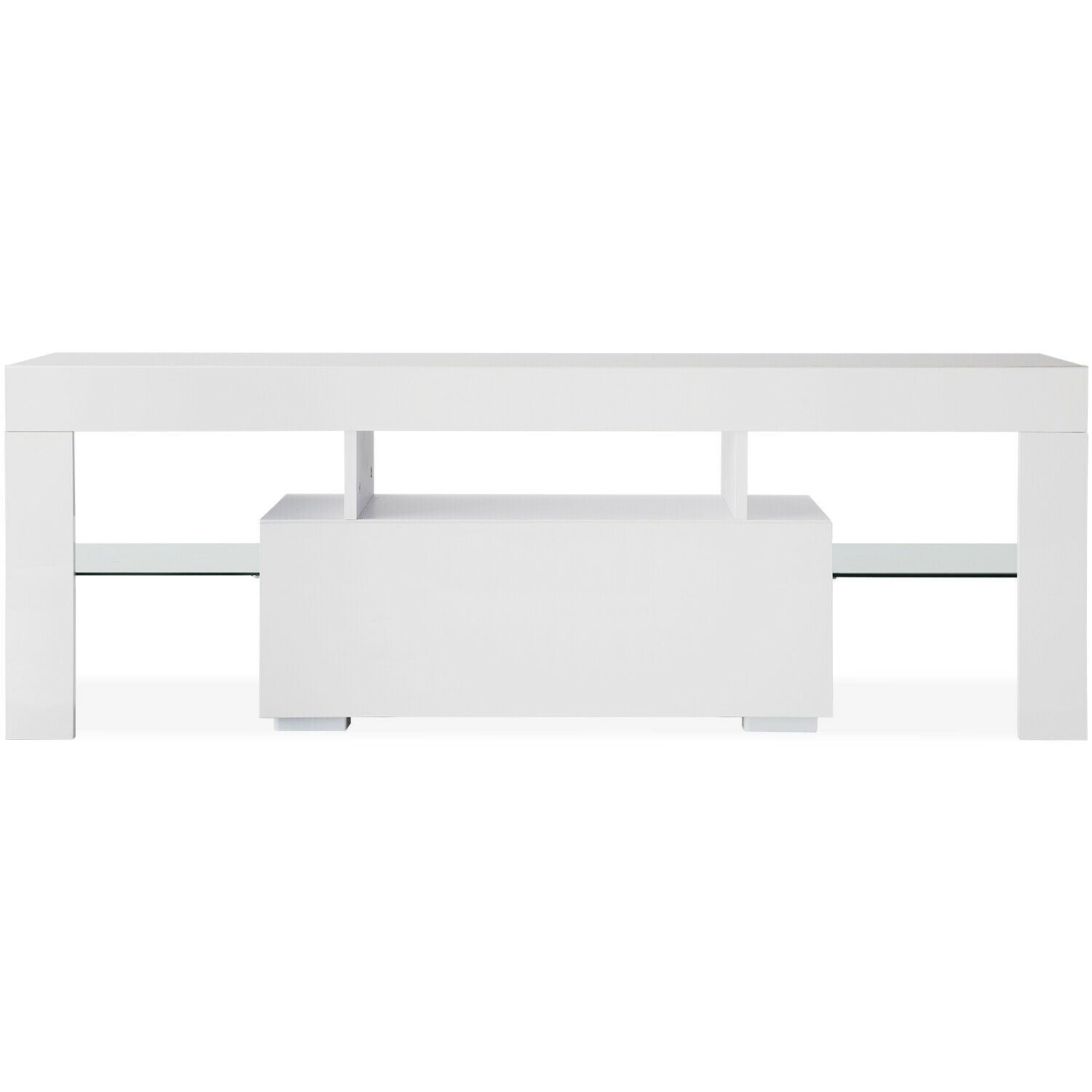 Modern TV Unit Cabinet Stand Sideboard LED light Console Table for Living Room