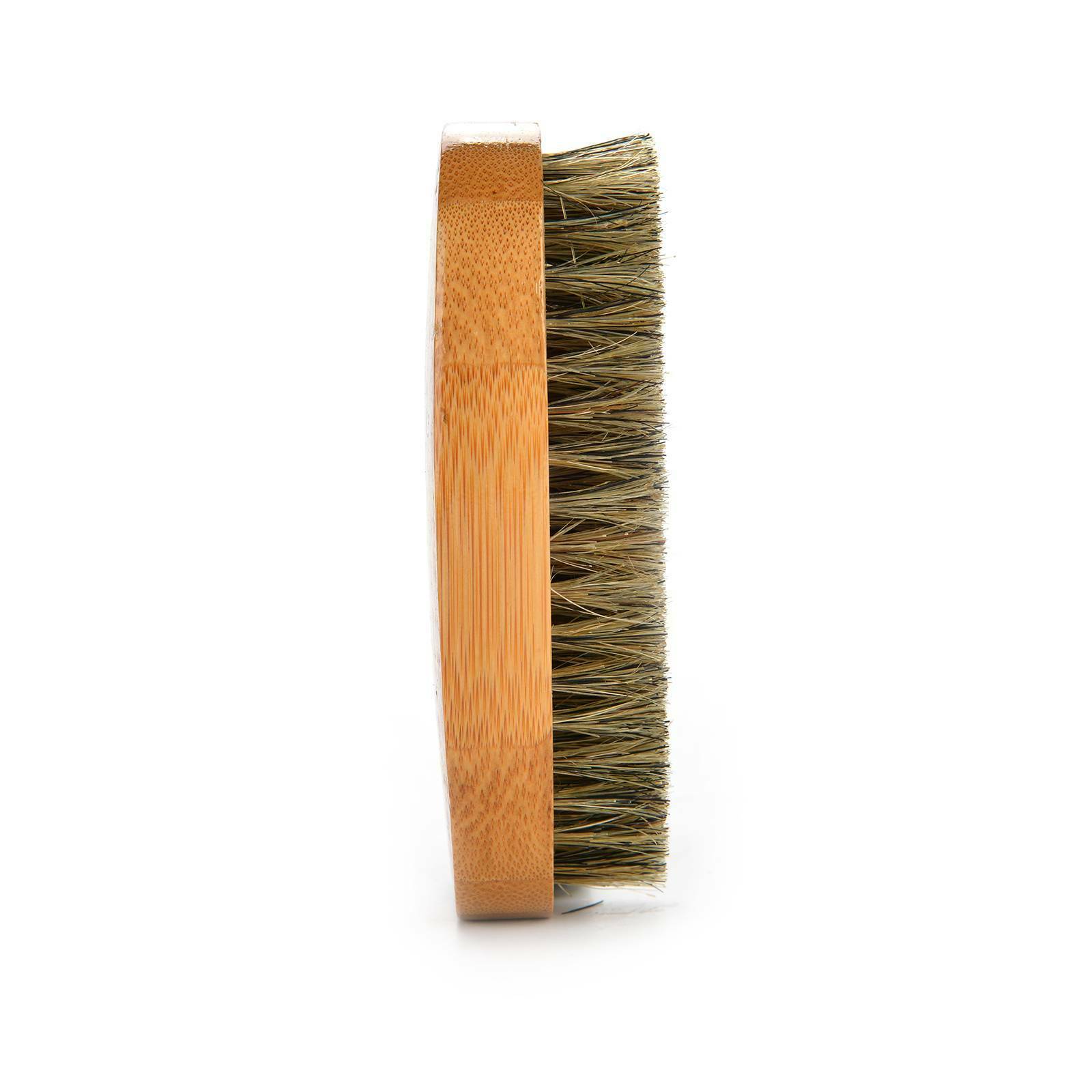 Gents Mens Boar Bristle Shaving Moustache Beard Brush And Comb Set Kit Wooden