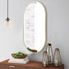 70cm Arched Mirror Industrial Wall Mount Vanity Makeup Bathroom Metal Gold Frame