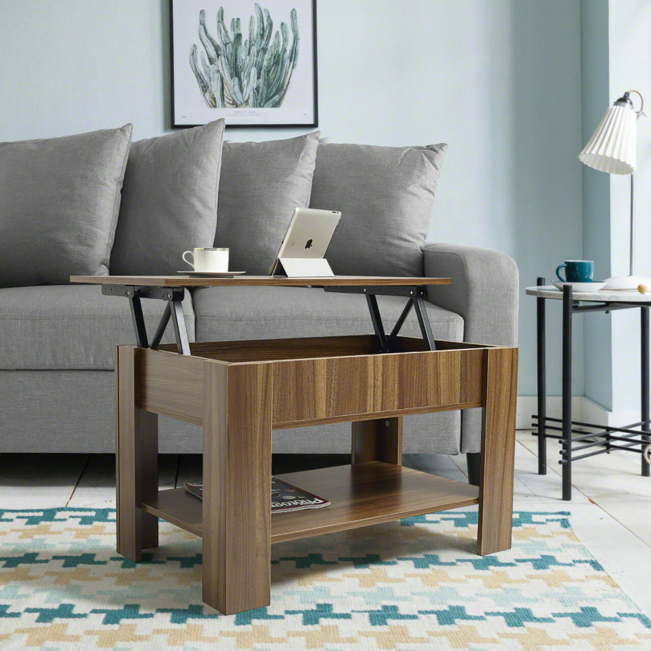 Lift Up Coffee Table with Storage