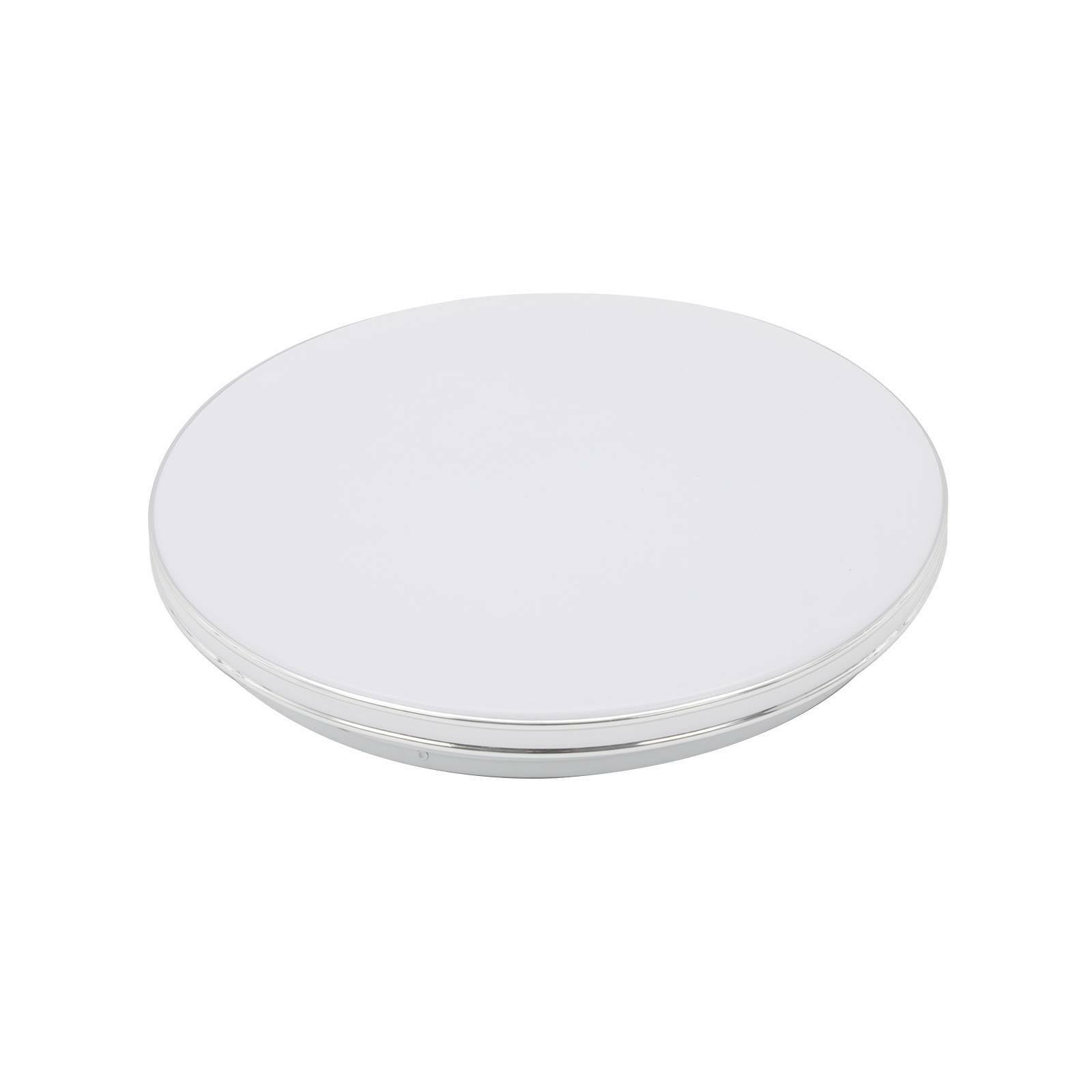 36W Bright Round LED Ceiling Light Panel Down Living Room Bathroom Wall Lamp (36W Silver Frame)