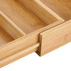 Extendable Bamboo Cutlery Tray For Kitchen Drawer Insert Space Saving Storage