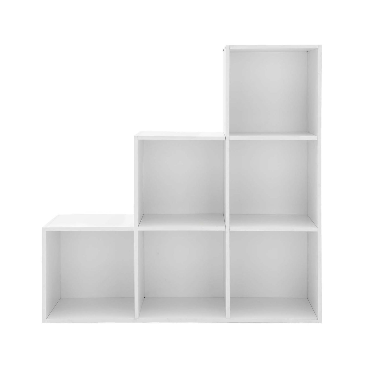 6 Cube Step Storage Bookcase Unit Shelf Home Office Organiser Display Box NEW