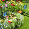 50Pcs Butterfly Garden Metal Stake Patio Lawn Yard Wedding Outdoor Village Deco