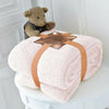 LUXURY TEDDY FLEECE POPCORN THROW OVER FOR SOFA BED BLANKET TRAVEL WARM & COSY