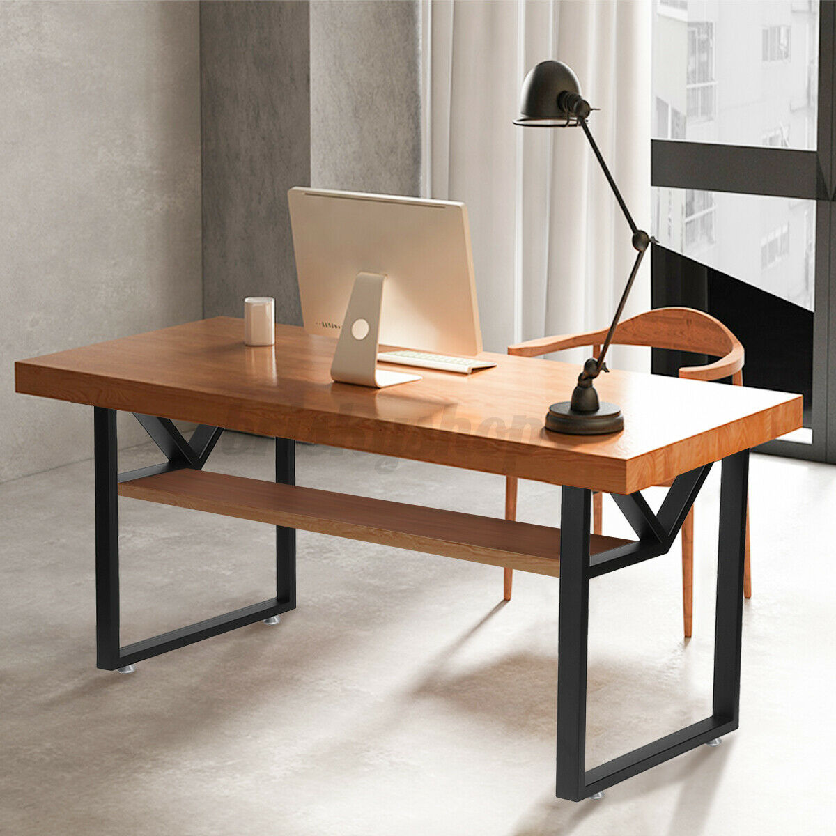 2x Industrial Steel Table Legs Metal Square Shape Dining/Bench/Coffee Table Desk