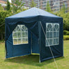 2x2m Sides Marquee Gazebo Tent Garden Party Waterproof Canopy Shelter Windbar