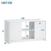 TV Stand Table Shelves & 2 Storage Cabinets Display Unit Modern Living Room