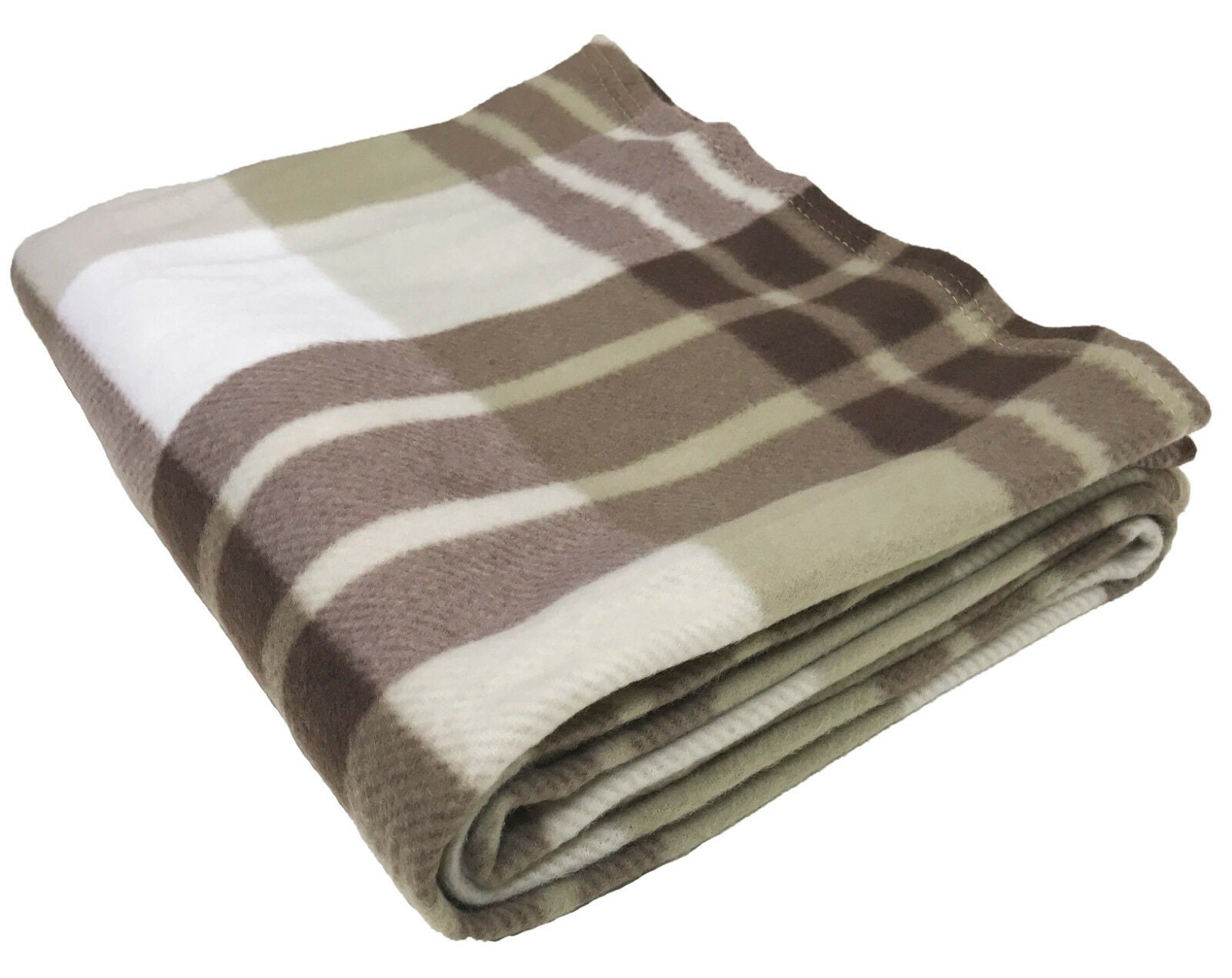 Tartan Throw Checked Large Polar Fleece Warm Soft Blanket Sofa Bed Travel Car