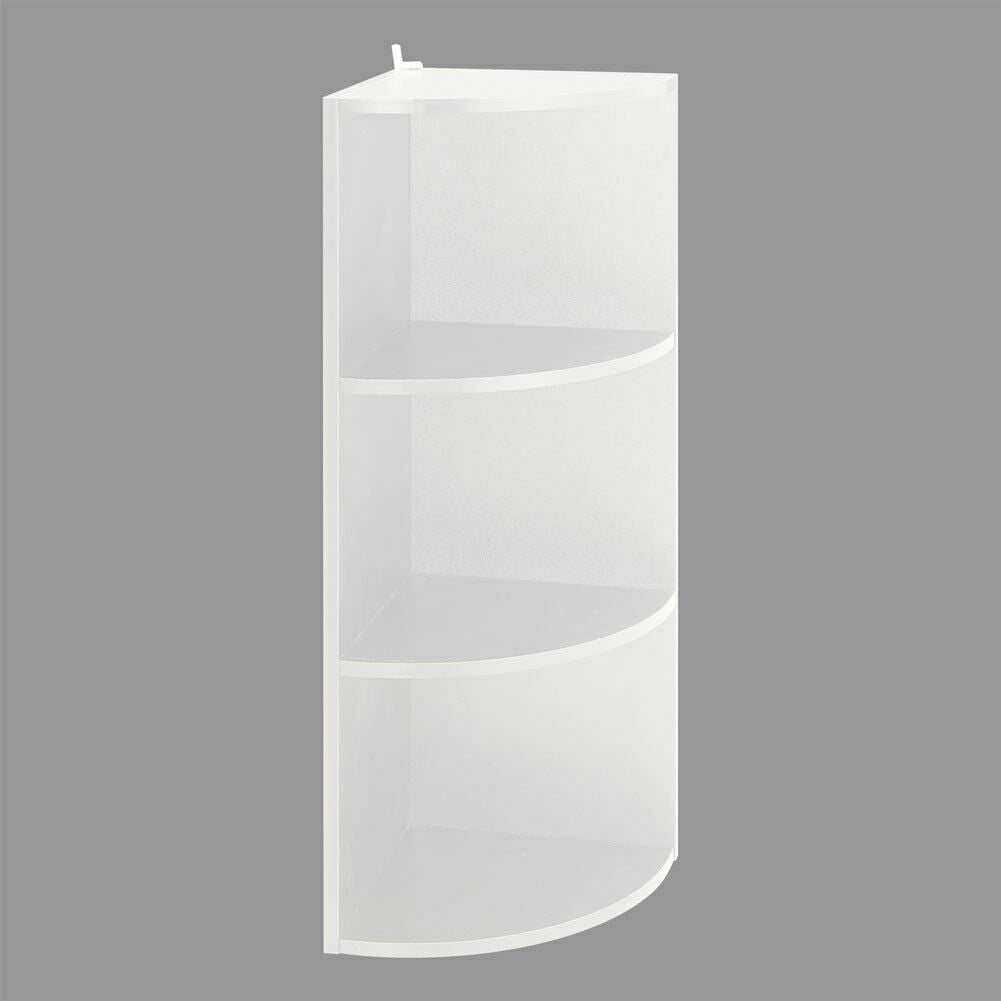 3 Tier Wooden Storage Shelf Corner Shelving Unit Free Standing Display Organizer