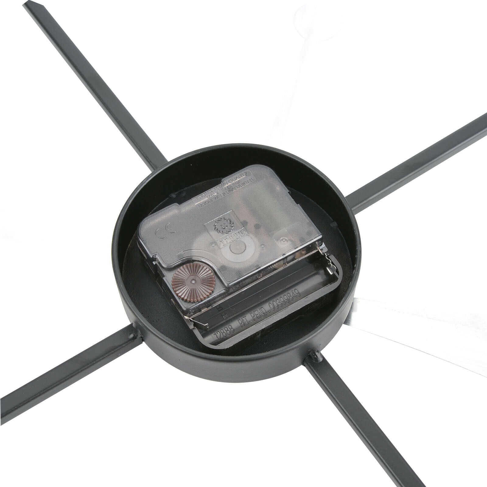 Large Metal Home Wall Clock Big Roman Numberals Giant Open Face 80cm Round