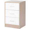 Bedside Table Storage Cabinet Chest of Drawers, 3 Drawers For Bedroom
