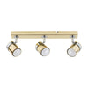 3 Way Adjustable Straight Bar Ceiling Spotlights Modern Lighting LED GU10 Bulbs