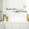 The Kitchen Heart Home Quote Wall Stickers Art Family Room Removable Decal DIY