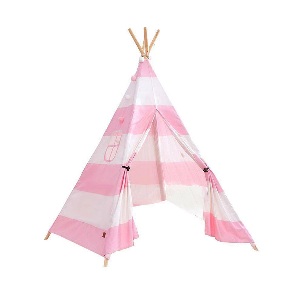 Cotton Canvas Kids Teepee Tent Childrens Wigwam Indoor Outdoor Play House Large