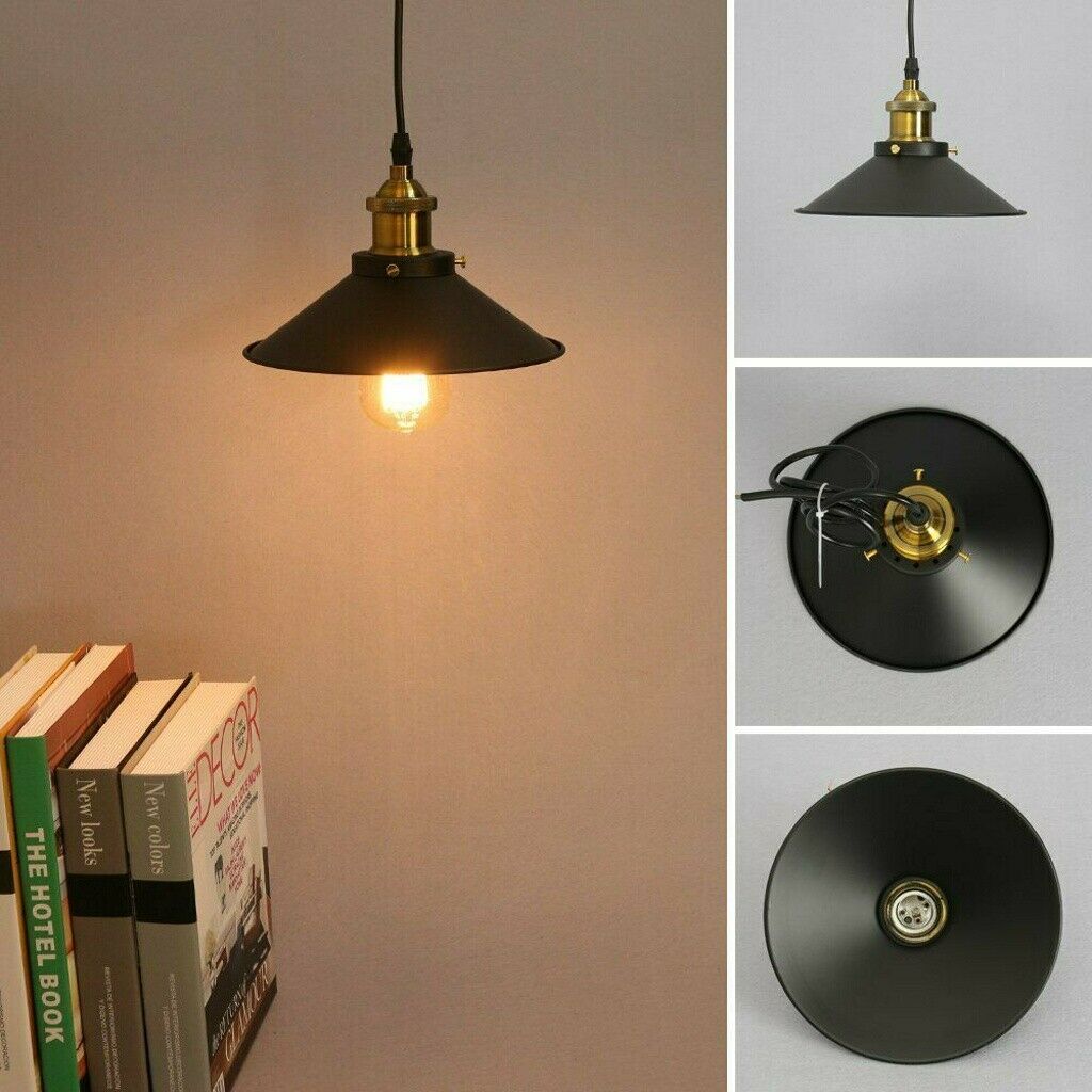 Vintage Industrial Metal Ceiling Pendant Shade Modern Hanging Retro Lights Lamps