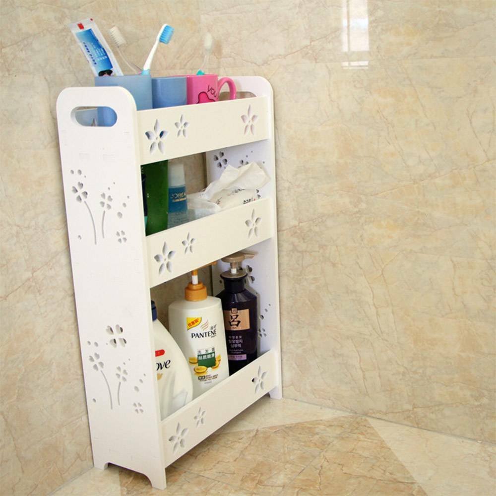 3 Tier Storage Shelf Bathroom Shower Organizer Caddy Rack Free Standing Floating