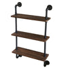 Rustic Industrial Pipe Wooden Metal Wall Floating Shelf Storage Shelving Unit UK