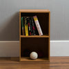 Bookcase 2 Tier Cube Shelf Wood Storage Photo Display Room Furniture Unit