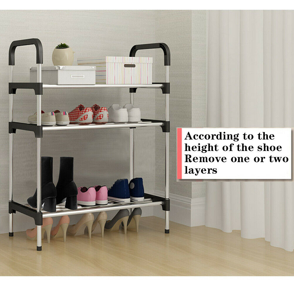 3/4/5/6 Tiers Door Side Shoes Cabinet Rack Storage Shelf Organizer Stand Holders