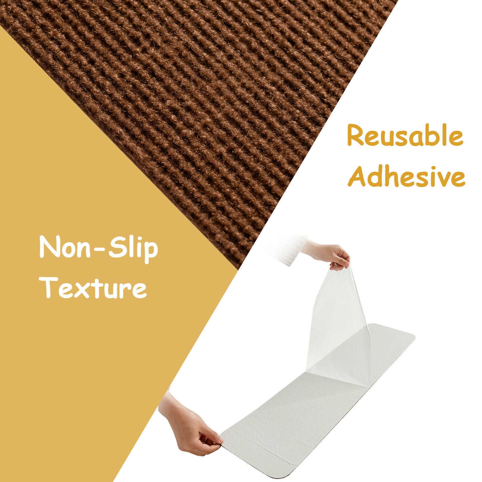15 PCS Stair Treads Non-Slip Carpets Stairs Cover Mat Home Protection Cover