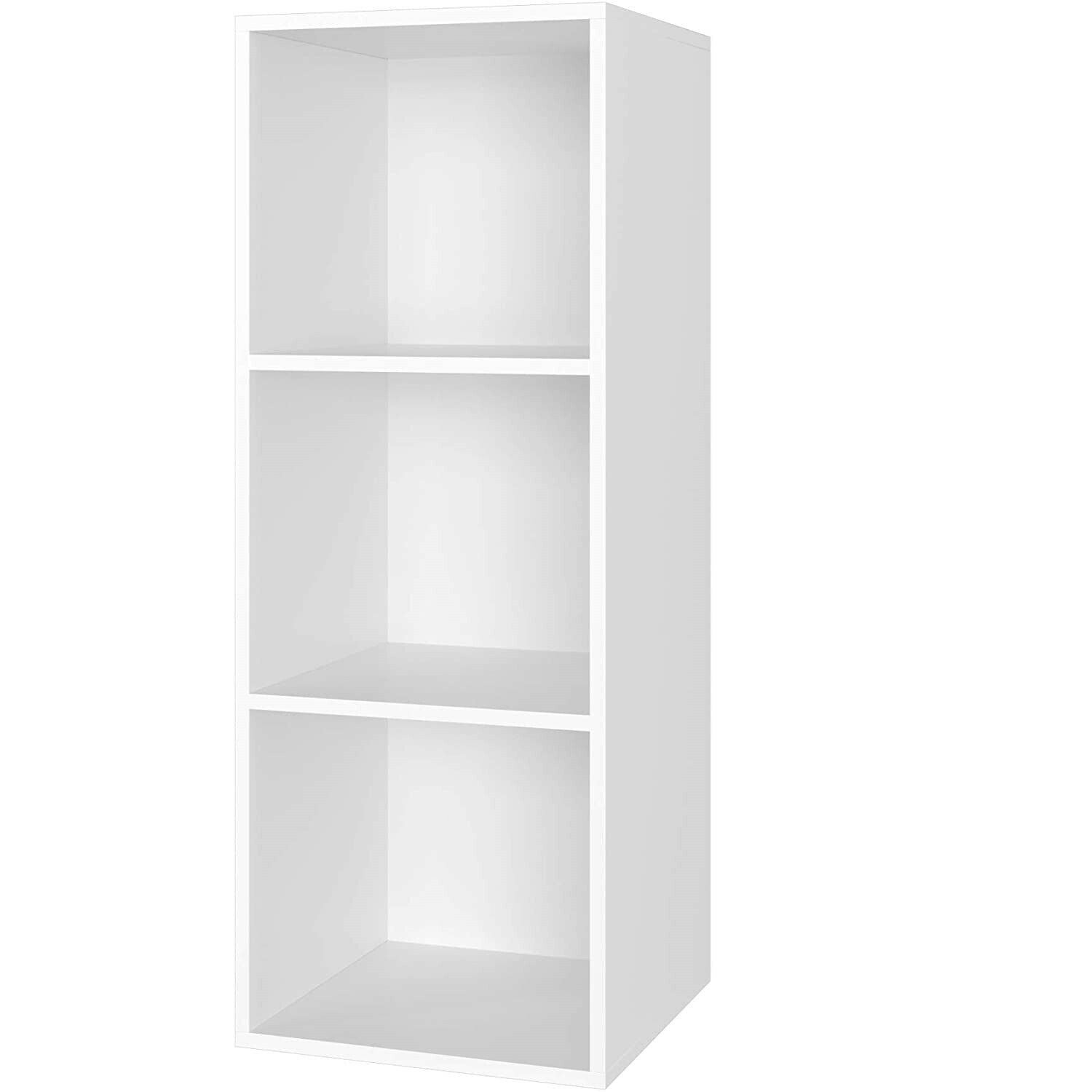 3/4/6/8Tier Wooden Bookcase Shelving Display Cube Organizer Shelves Storage Unit