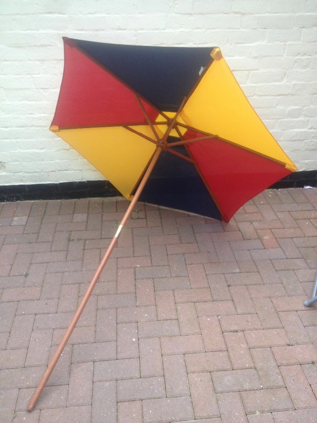 Kids Rainbow Multicoloured Garden Parasol - Sun Shade - Childrens Umbrella