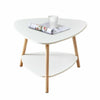 2 Tier Coffee Sofa Side End Table Modern Tea Desk Storage Shelf for Living Room
