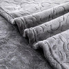 Heavy Snuggle Mink Throw Large Grey Double Bed Blanket Thick Warm Fleece Throw