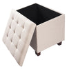 Ottoman Stool Toy Storage Box Cube Bench Pouffe Seat Stool Home Chair Footstool