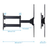 Full Motion TV Wall Mount Articulating Bracket for 32 37 40 42 46 50 TCL Sony LG