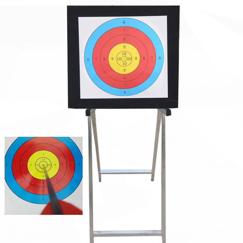 2 Faces 4 Pins Lightweight Black High Density EVA Foam Archery Target Mat UK