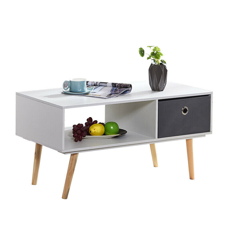 Modern Coffee Table End Table TV Unit with Drawer Lounge Living Room Furniture
