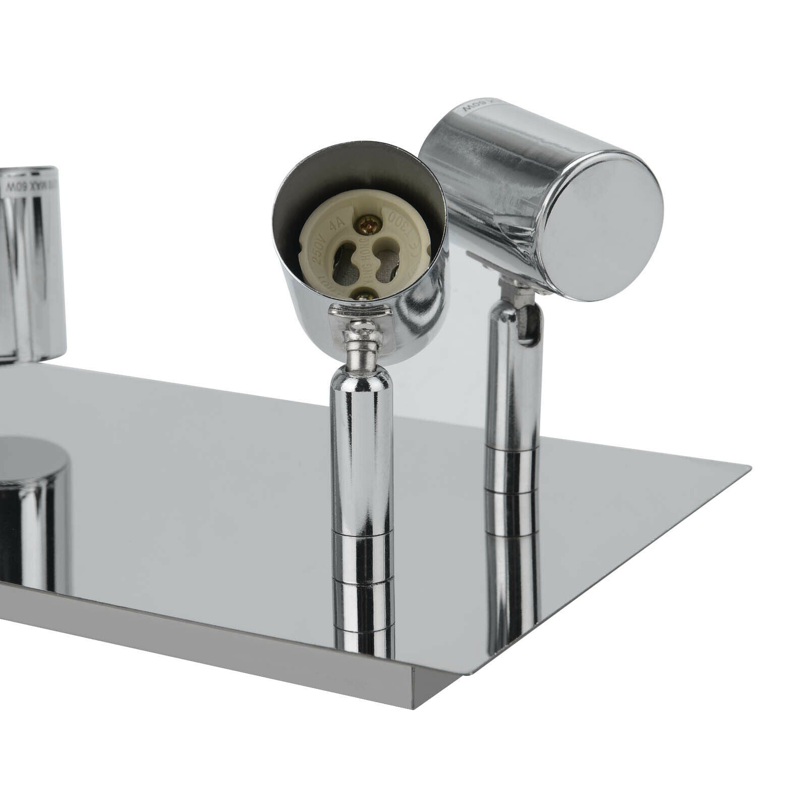 6 Arm LED Ceiling Light Fitting Adjustable Kitchen Spot Lamp Bulb Spotlight