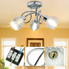 LED Crystal Ceiling Light Chandelier 3 way Lamp Kitchen Bed Living room Lights