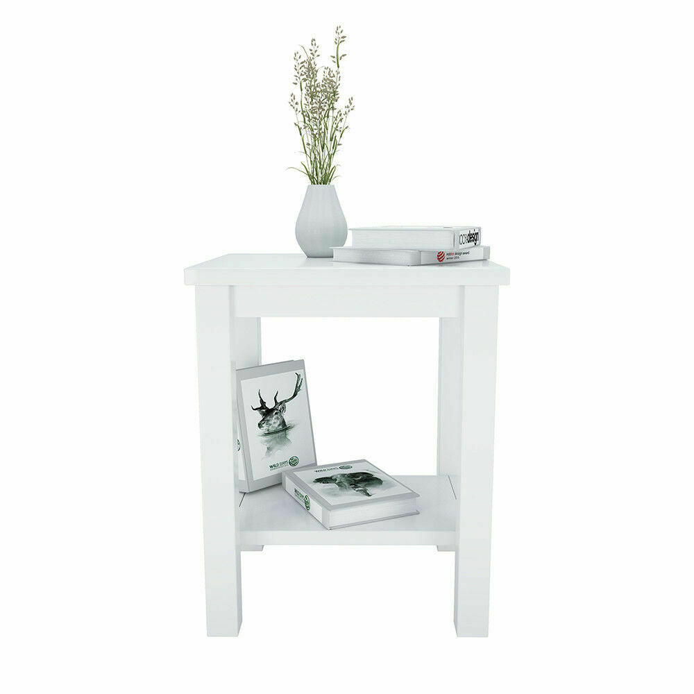 Narrow Small Wood Table Bedside End Side Plant Stand Telephone Table Storage