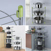 3/5 Tier Kitchen Pan Stand Saucepan Pot Rack Chrome Storage Organiser Shelf Unit
