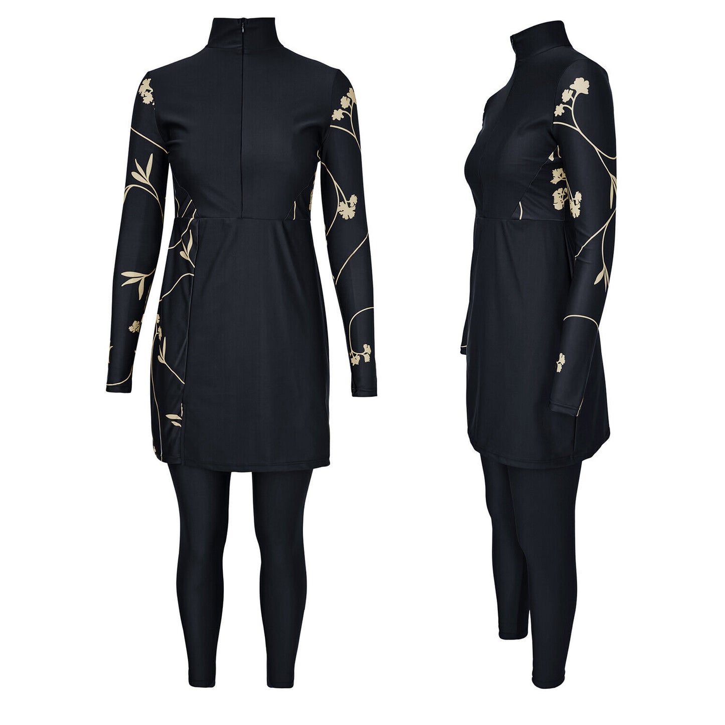 UK Full Cover Swimsuit Muslim Ladie Swimwear Modest Arab Burkini Islam Costumes