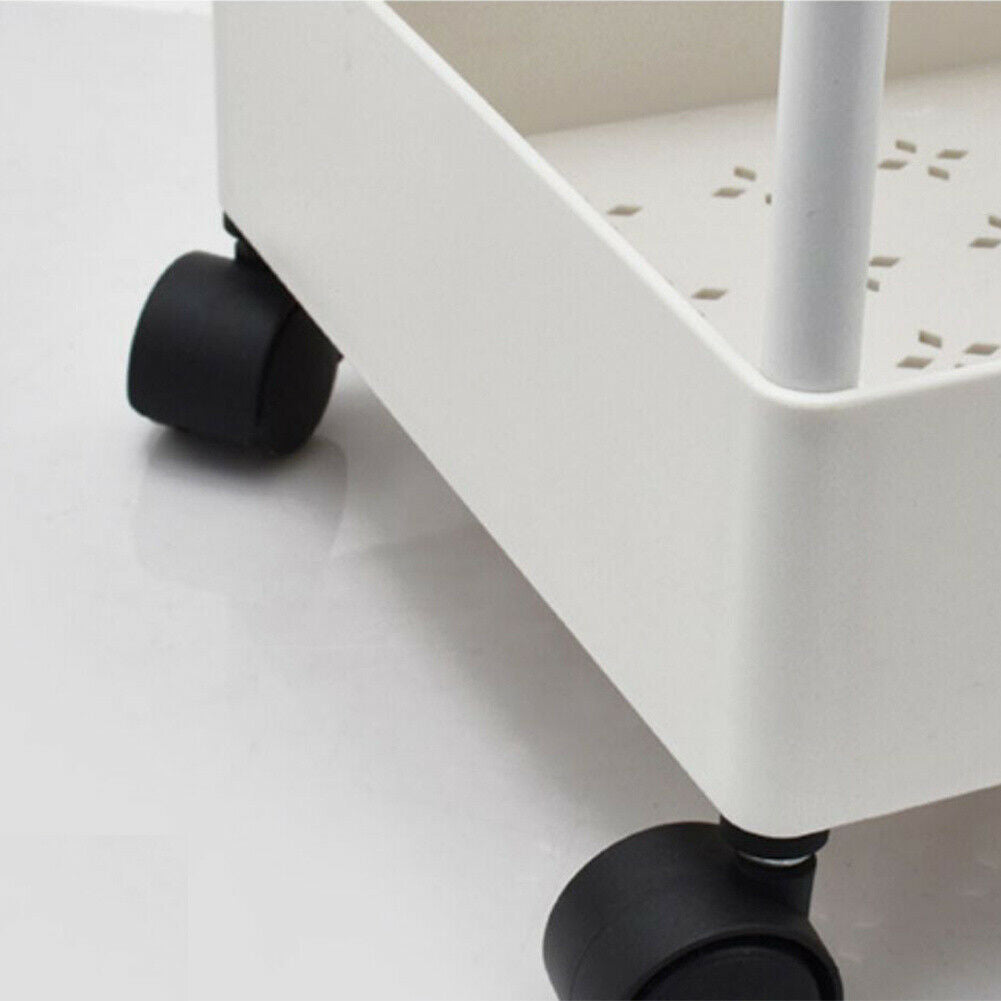 3/4/5 Tier Trolley Cart Kitchen Storage Rack Holder Shelf Organiser Fruit Basket
