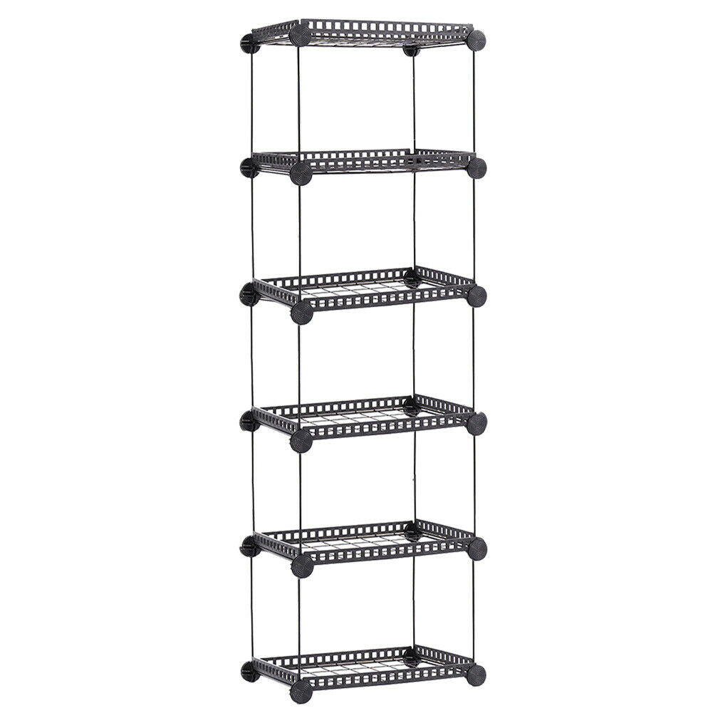 3/4/5/6Tier Wire Metal Shelving Flower Shelf Plant Display Rack Planter Pot Rack